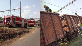 Na Litoměřicku vzplály vagóny: Kvůli požáru byl přerušen provoz na trati
