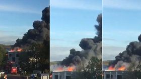 Mohutná exploze u letiště: Zasahovalo přes 250 hasičů, na místě byli těžce zranění