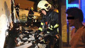 Hasiči likvidovali požár garáží ve Vysočanech. Údajně ho založila opilá žhářka.