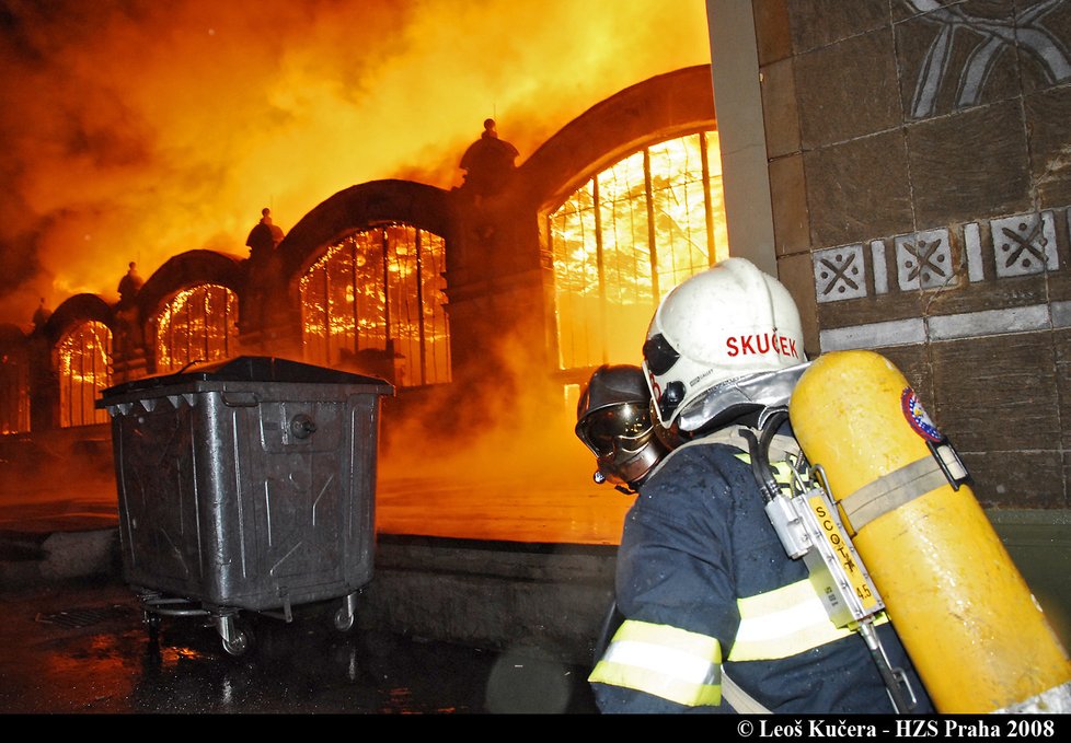 Požár na pražském Výstavišti