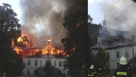 Požár zámku v Maršově na Trutnovsku měl být založen úmyslně.