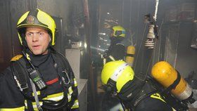 Na Žižkově 16. ledna 2019 v noci hořel byt, hasiči evakuovali sedm lidí.