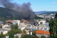 V areálu Setuzy hořelo: Škoda je dva miliony korun