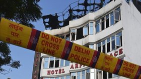 Požár hotelu v Dillí si vyžádal na 17 mrtvých