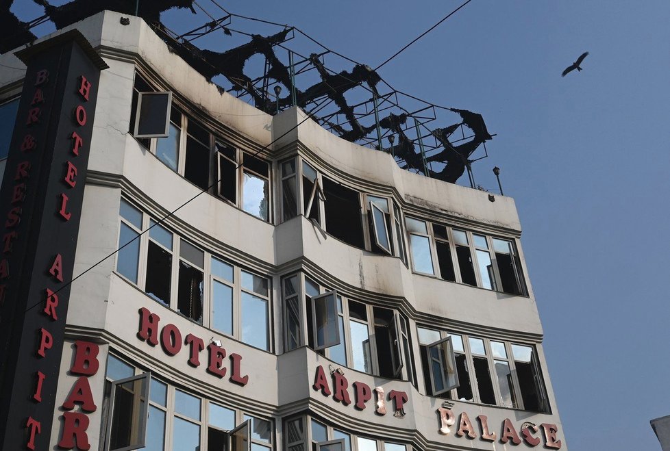 Požár hotelu v Dillí si vyžádal na 17 mrtvých