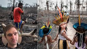 David Těšínský fotil následky požárů v Amazonii: Ve vypálené džungli objevil Češku! Prožil i „malou smrt“