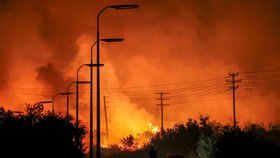 Boj s požáry u města Volos na pevninském Řecku (26.7.2023)