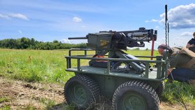 Pozemní dron aneb UGV firmy Brave1 (březen 2024)