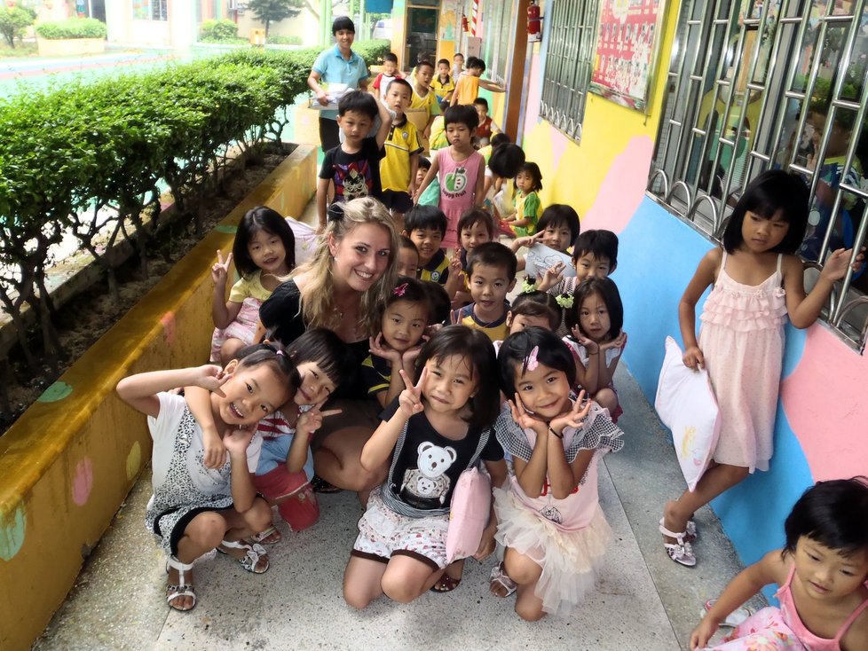 Tereza Pavelková - děti, které učím v čínské školce, Guangzhou