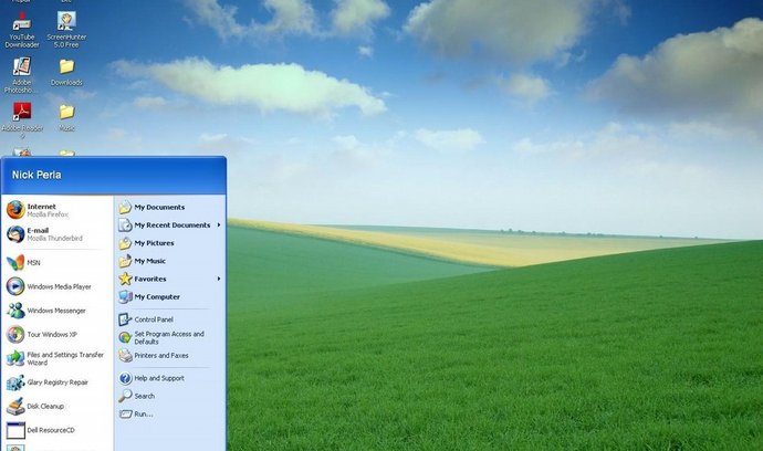 Pracovní plocha Windows XP (ilustrační foto)