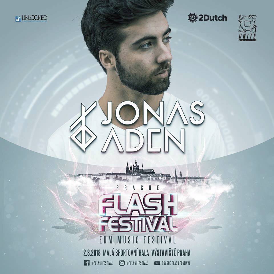 Na Prague Flash Festivalu 2018 vystoupí Jonas Aden.