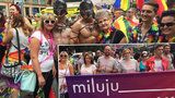 Rekordní průvod Prague Pride: 40 tisíc lidí došlo na Letnou. Zábava pokračovala do noci