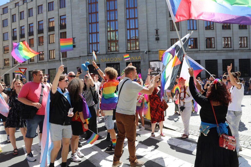 Ministr vnitra Vít Rakušan (STAN) na Prague Pride.