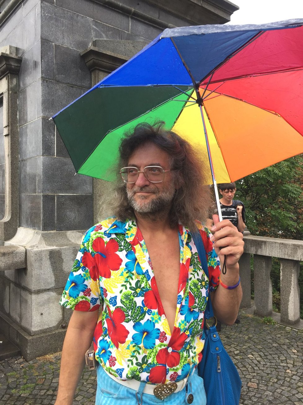 Vladimír (60) přijel do Prahy z Bratislavy na Prague Pride 2019