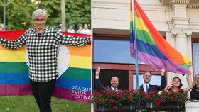 Politici vyjadřují podporu Prague Pride. Hřib vyvěsil vlajku, Šlechtová se s duhou vyfotila