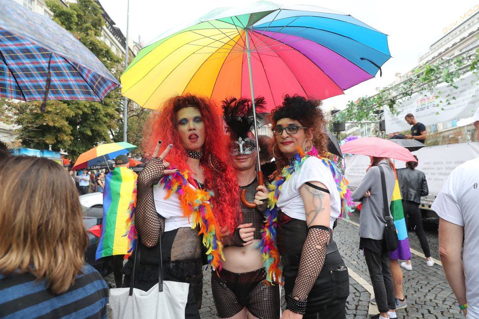 Duhový průvod Prague Pride 2019.