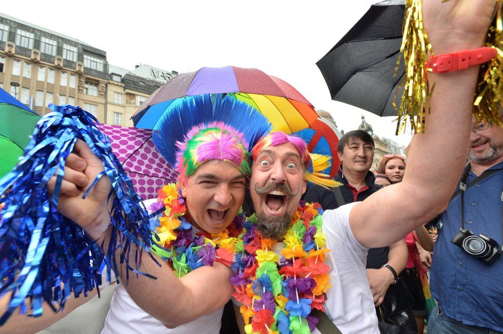 Duhový průvod Prague Pride 2019.