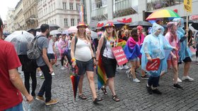 Duhový průvod Prague Pride 2019.