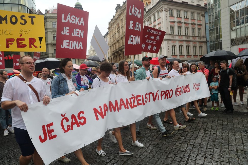 Duhový průvod Prague Pride 2019