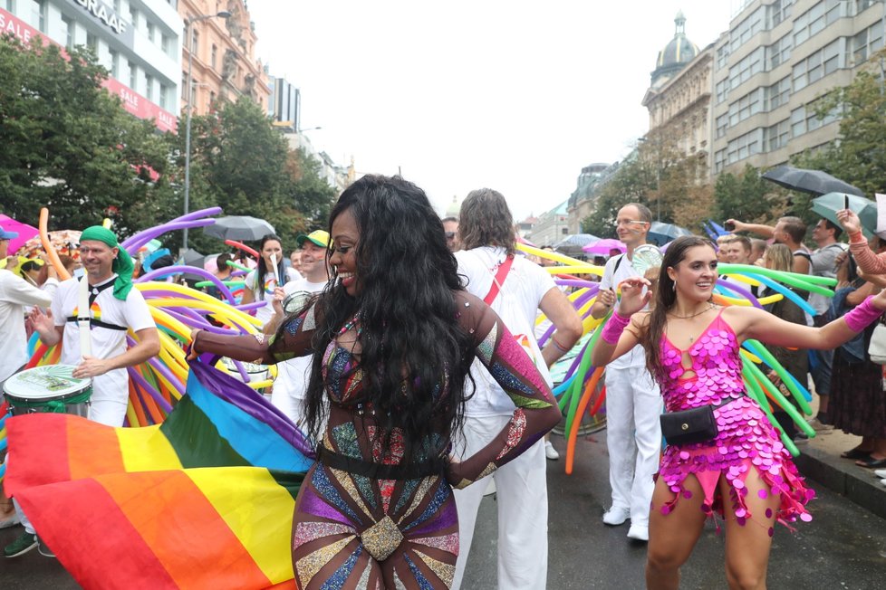 Duhový průvod Prague Pride 2019.