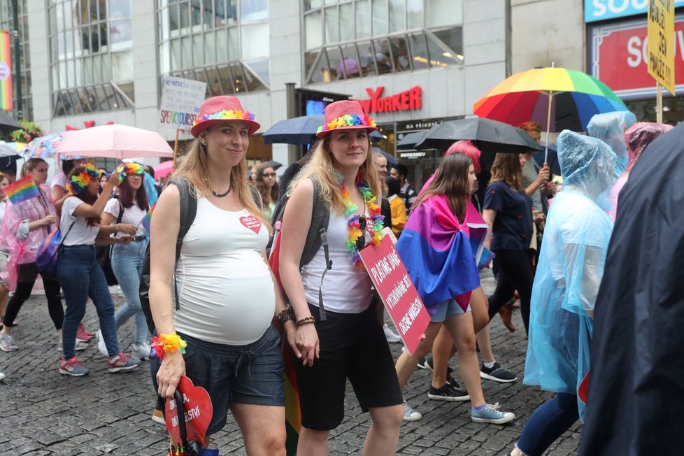 Duhový průvod Prague Pride 2019.