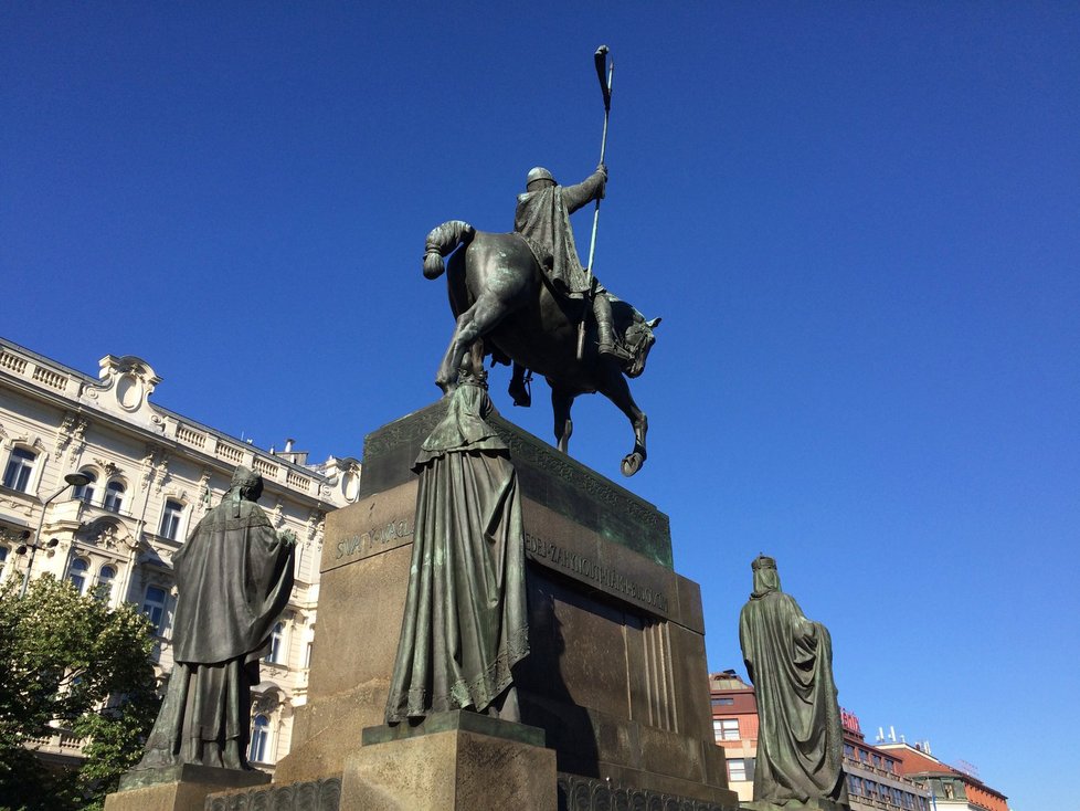 Socha svatého Václava na náměstí v Praze
