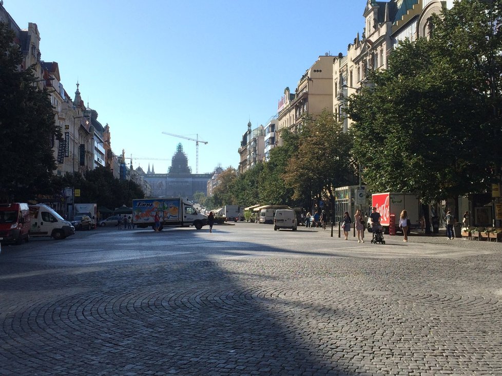 První část rekonstrukce zasáhne příští rok spodní část Václavského náměstí.