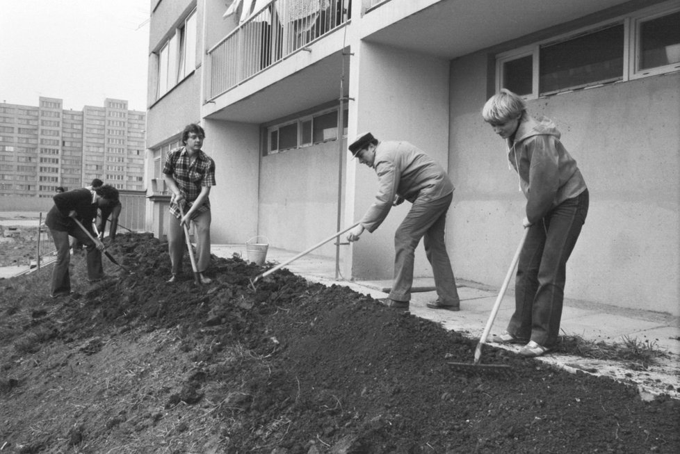 Dobová fotografie sídliště Jižní Město