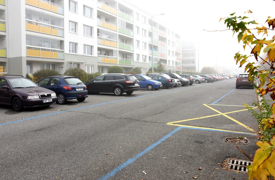 Modře označená stání v klidových zónách daleko od uzlových bodů MHD, například v Libišské ulici, mají jen jednu úlohu – vytahat motoristům z kapes peníze