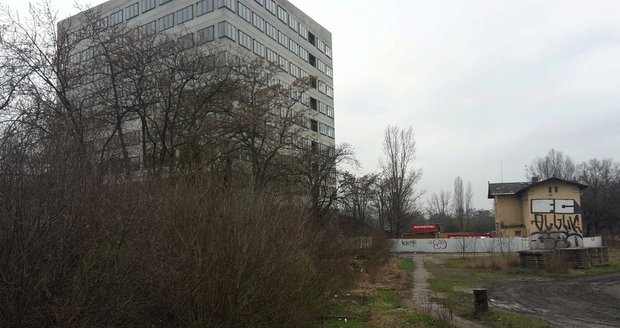 Rozestavěné Centrum Palmovka.