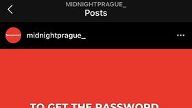 Posty, profily a zprávy na instagramu, přes něž organizátoři svolávali lidi na tajné párty v Praze.