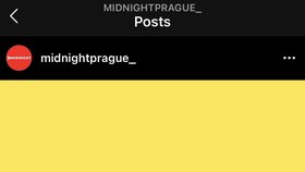 Posty, profily a zprávy na instagramu, přes něž organizátoři svolávali lidi na tajné párty v Praze.