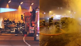 Hrdinka šílené nehody v tunelu Blanka: Policistka zachránila kolegy z převráceného hořícího auta!