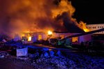 Požár haly v Čelákovicích (13. března 2023)