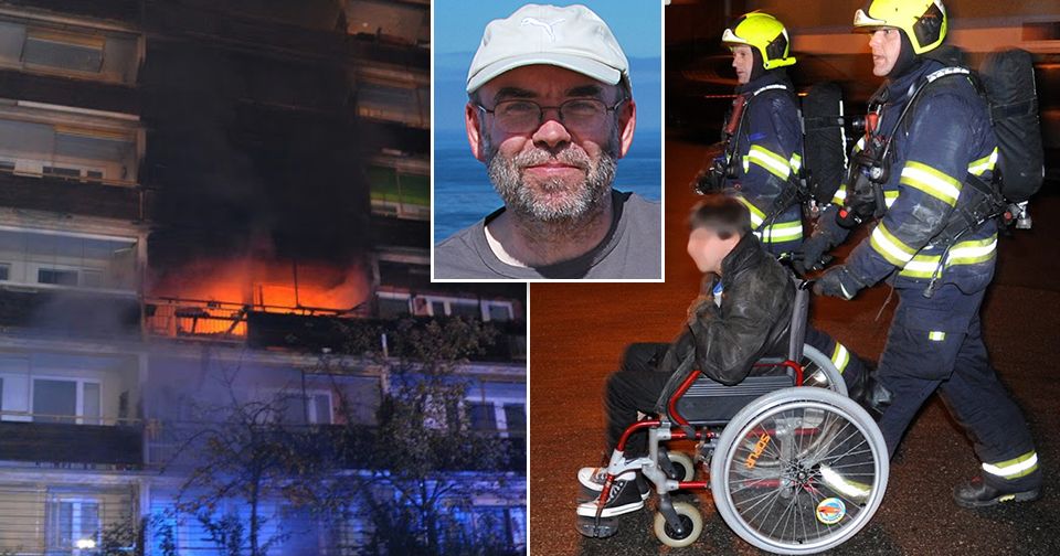 Na Černém Mostě hořel dům s pečovatelskou službou, 14. listopadu 2019.