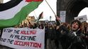 V Praze se konala demonstrace na podporu Palestinců (5. 11. 2023)