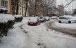 Neuklizené chodníky v Praze. (6. prosince 2023)