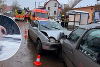 Naháč za volantem způsobil nehodu! Vjel do protisměru a naboural auto se třemi lidmi