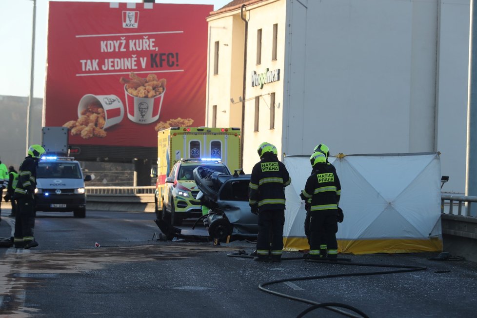 Smrtelná nehoda v Čuprově ulici. (14. ledna 2022)