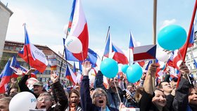 Demonstrace na Václavském náměstí. (16.4.2023)