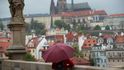 Déšť v Praze (ilustrační foto).