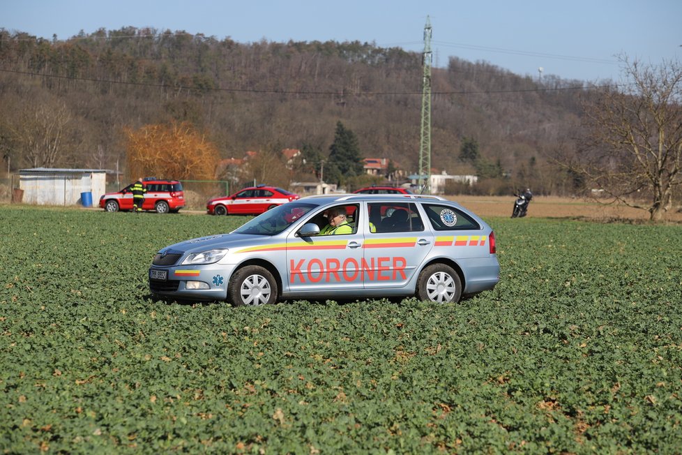 U Dobřichovic se 30. března 2021 zřítil vrtulník, dva lidé zemřeli.