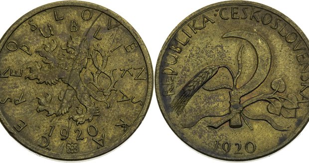 50 Stotin Mince zkušební ražby pochází z roku 1920. Na zadní straně je trochu poškrábaná. Má hladkou hranu. Vyvolávací cena: 133 000 korun, prodáno za: 226 800 korun.