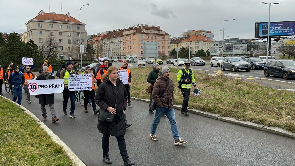 Ekoaktivisté blokovali magistrálu. (10. března 2023)