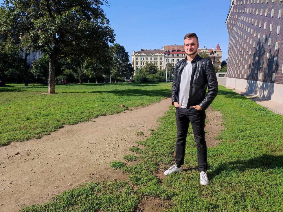 Student Filip (23) z Jesenice u Prahy.