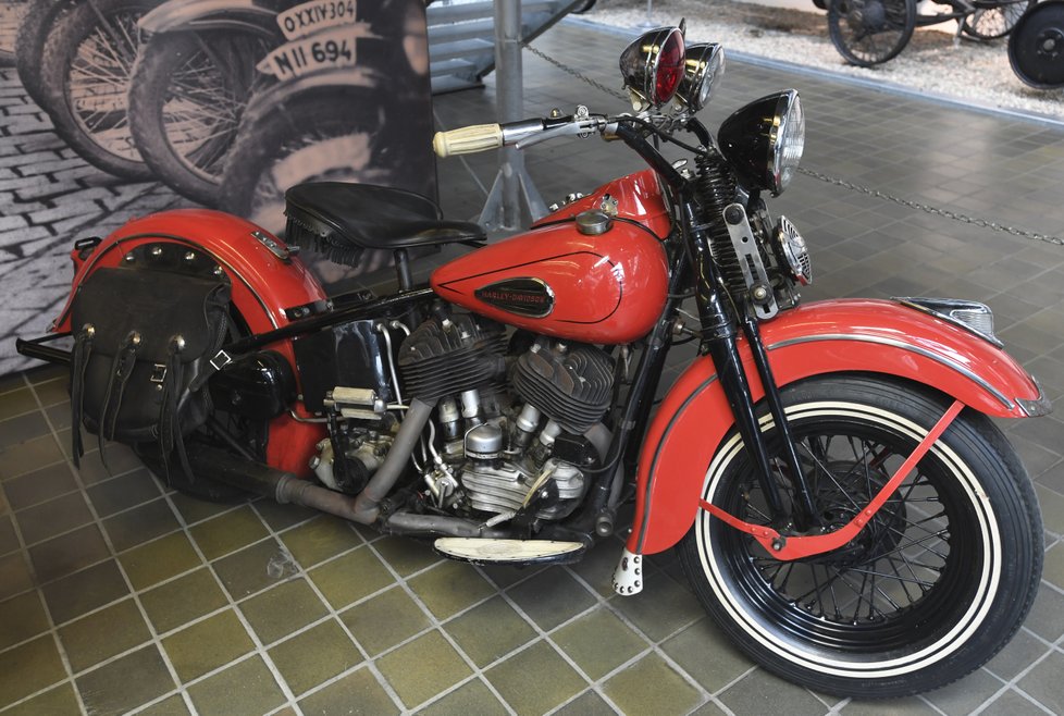 Výstava v Národním technickém muzeu k výročí klubu Harley-Davidson