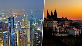 Ilustrační foto: Hong Kong a Praha