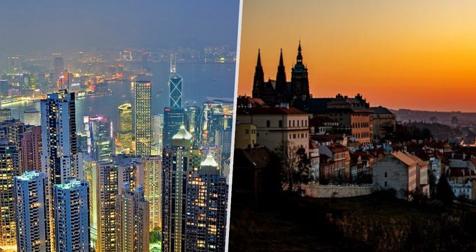 Ilustrační foto: Hong Kong a Praha