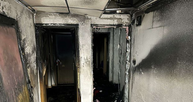 Požár v Horoměřicích, leden 2026