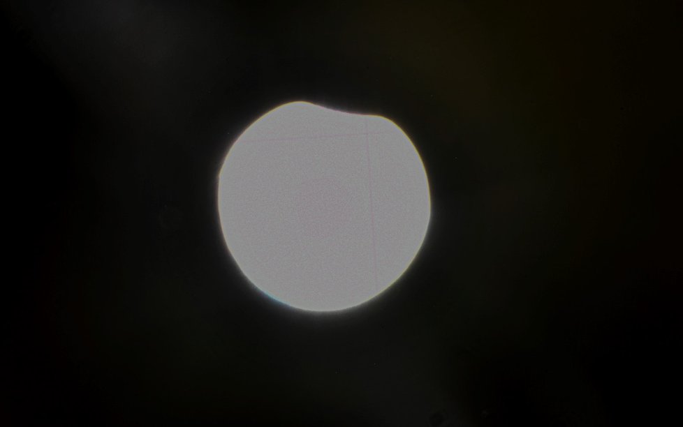 Zatmění Slunce. (10. června 2021)